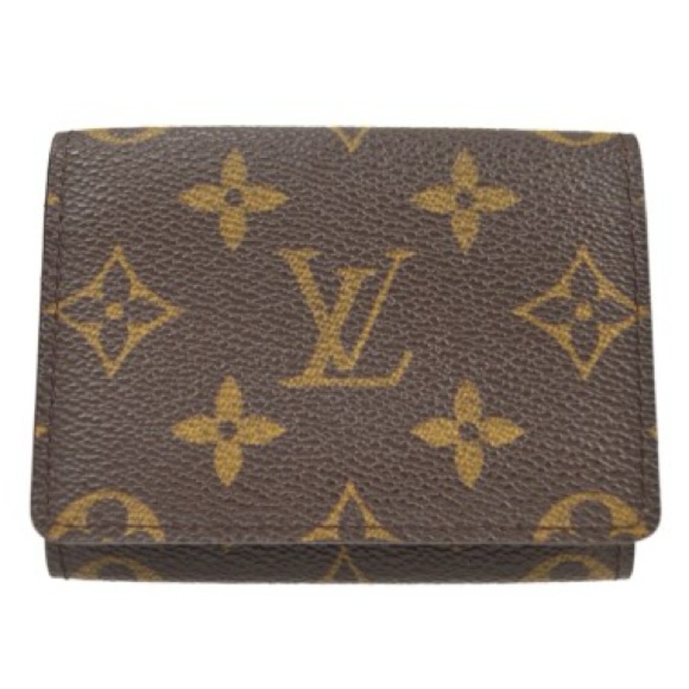 Louis Vuitton Authentic Leather Monogram Cartes de Visite Card Case M62920 - Picture 2 of 14